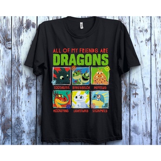 [S-5XL]เสื้อยืด พิมพ์ลาย Dragon Master Hidden World Friend สําหรับผู้ชาย