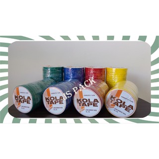 เทปรัดปากถุง เทปรัดผัก ขนาด 9 มิล ยาว 50 หลา ยี่ห้อ KOLA