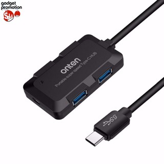 Onten portable super speed USB type C hub (Black)