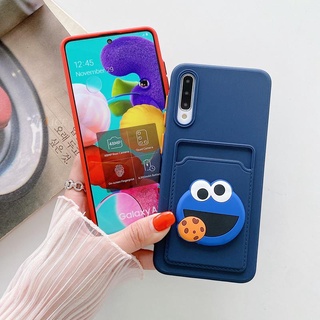 เคสโทรศัพท์มือถือ ลายการ์ตูน พร้อมช่องใส่บัตร สําหรับ Samsung M52 M51 M31 M21