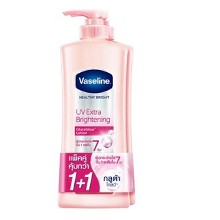 ( 300 ml  *2 )  Vaseline Body Lotion Healthy Bright UV Lightening Pink   300 ML*2