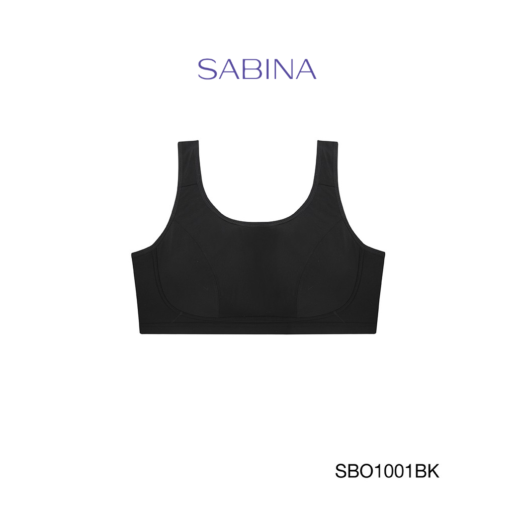 Sabina เสื้อชั้นใน Invisible Wire (ไม่มีโครง) รุ่น Function Bra รหัส SBO1001BK สีดำ