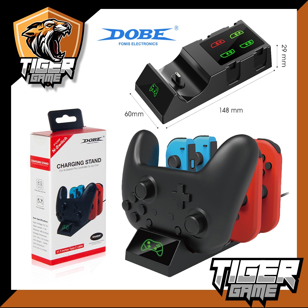 Dobe แท่นชาร์จจอย Joy Con & Pro Nintendo Switch (Nintendo Switch Joy Pro Charging Dock)(TNS-19017)