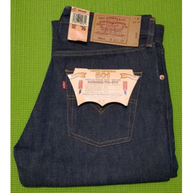 Levi's 501XX หมึกดำ Mexico ปี 1999 ป้ายซิลเวอร์  สภาพ Dead stock.