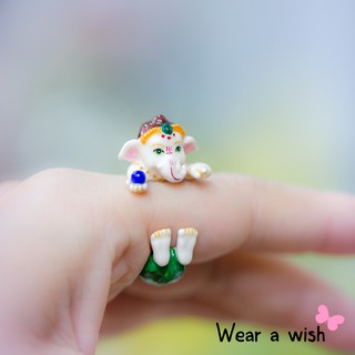 Ring / แหวน : Ganesha (Lucky) / พระพิฆเนศ ปางประทานพร สัมฤทธิ์สำเร็จผล