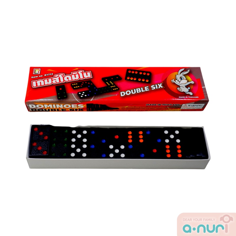 [ส่งแมส] Anuri โดมิโน่ DOMINOES กล่องใหญ่ 55ชิ้น กล่องเล็ก 28ชิ้น เกมส์ ครอบครัว ของเล่นเด็ก