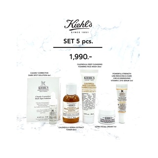 Kiehl’s Set บำรุงผิวหน้า 5 ชิ้น ขนาดทดลองสุดคุ้ม