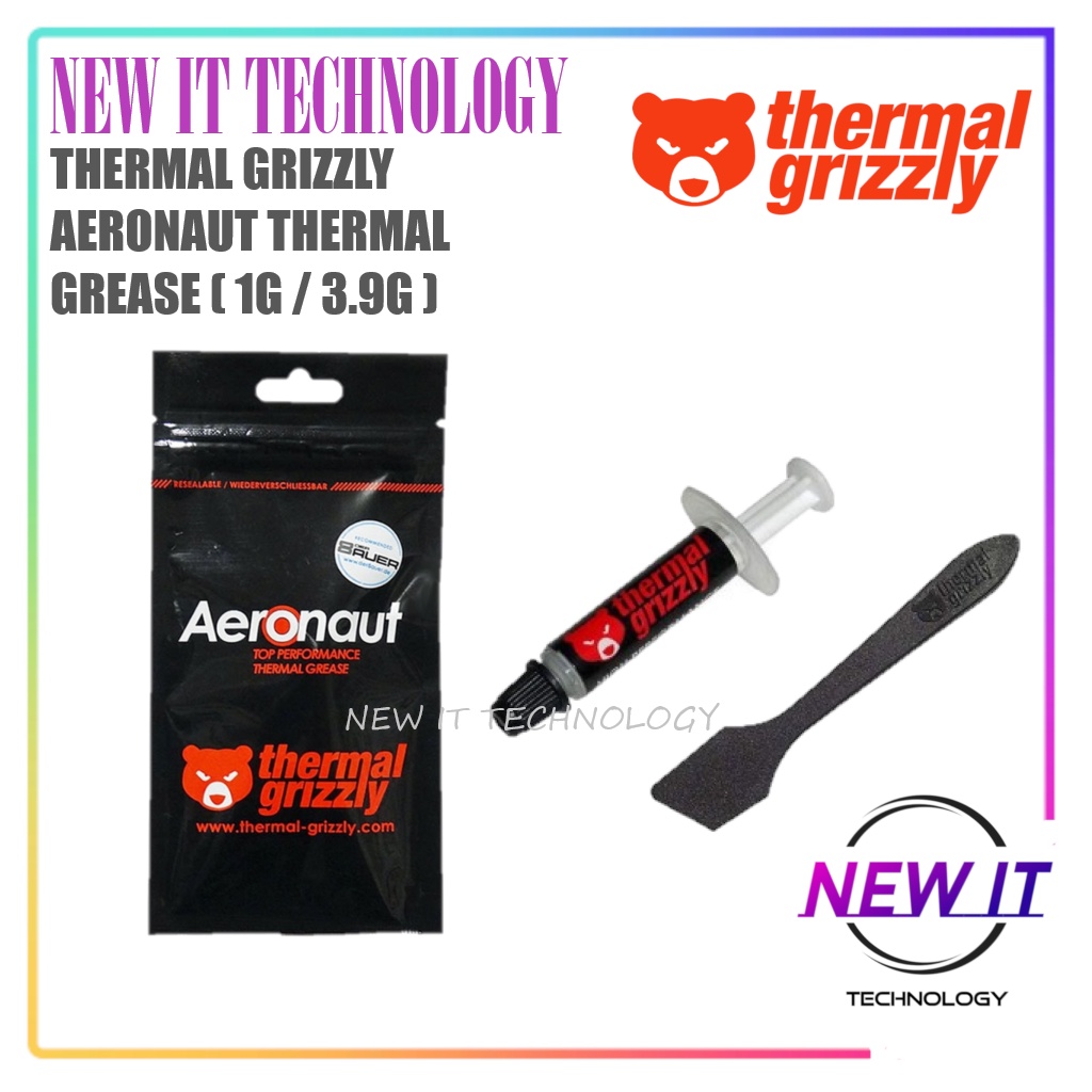 Thermal Grizzly Aeronaut High Performance Thermal Paste Grease ( 1G 0.4ml / 3.9G 1.5ml / 7.8G 3ml / 