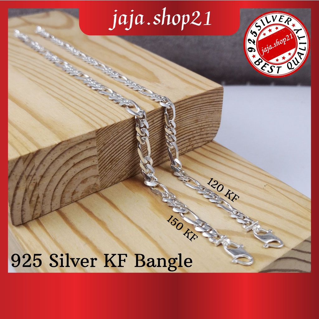| กําไลข้อมือ 925 เงิน เคเอฟ ผู้ชาย / ผู้หญิง | Gelang Tangan Lelaki / Perempuan Perak 925