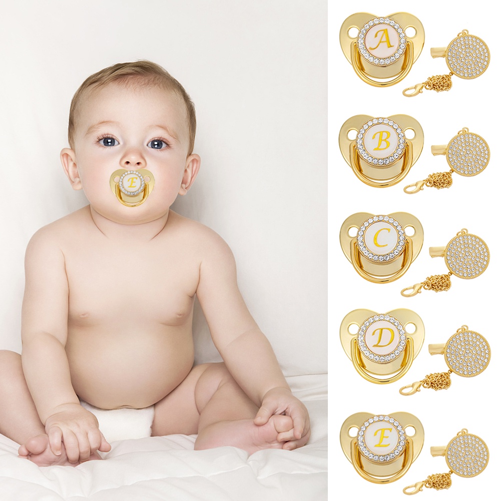 Baby Gold 26 Letter Soothing pacifier/สิ ่ งประดิษฐ ์ หย ่ านม/จุกนมหลอกเด ็ ก