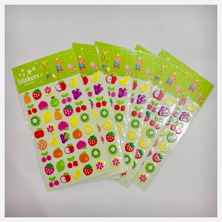 สติ๊กเกอร์ผลไม้ 3 มิติ