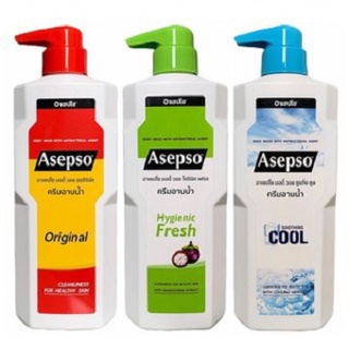 ASEPSO Body Wash 500ml. ครีมอาบน้ำ อาเซปโซ ลดแบคทีเรีย บำรุงผิว ลดสิว