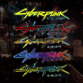 Cyberpunk 2077 สติกเกอร์สะท้อนแสง สําหรับตกแต่งรถยนต์ รถจักรยานยนต์ สกูตเตอร์ วิบาก