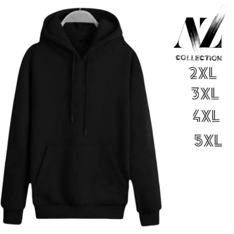 PLAIN HOODIE JACKET ขนาดใหญ่ผู้ชายผู้หญิง XL 2XL 3XL 4XL 5XL