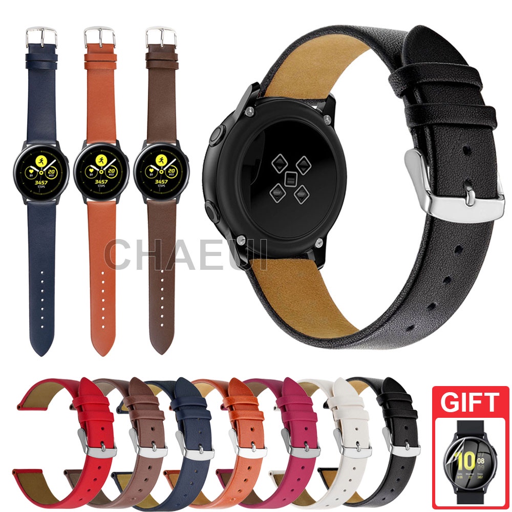 สายนาฬิกาข้อมือ สายหนัง สําหรับ Galaxy Watch Active 2 40mm 44mm