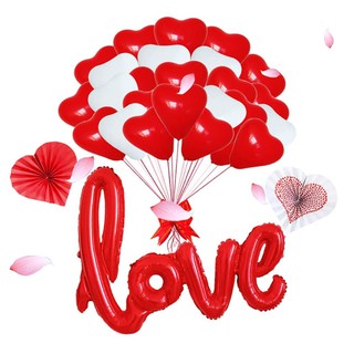 40 inch Large Love Balloon for Wedding Decoration Anniversary Decoration Bridal Shower Valentines Day Decor