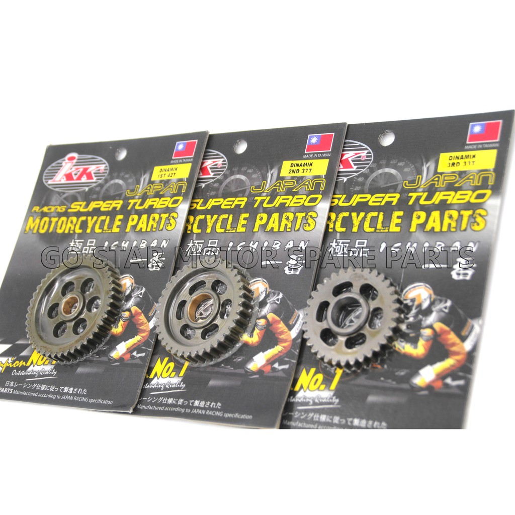 MODENAS DINAMIK DINAMIK120 RACING GEAR / SPROCKET GEAR 1ST - 42T / 2ND - 37T / 3RD - 33T