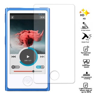 2 ชิ้นจกกระจกฟิล์มป้องกันหน้าจอสำหรับ Apple iPod Nano 7 8