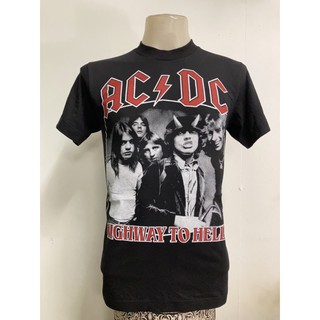 #เสื้อยืดคอกลม#เสื้อวง AcDc สไตล์วินเทจS-4XL