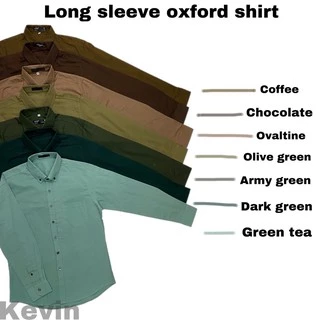 เสื้อเชิ้ตแขนยาวผ้าอ๊อกฟอร์ดM-4XL Long​ sleeve ​oxford​ shirt​