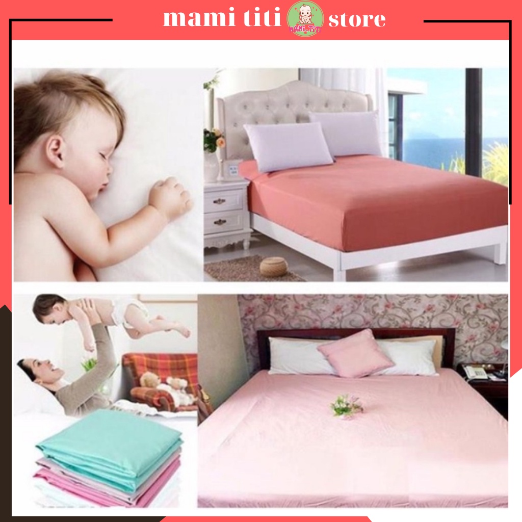 แผ่นกันน้ําสําหรับทารก กันน้ํา 100% ชนิดธรรมดา made in Vietnam Dimensions: 1.6m x 2m และ m8x2m