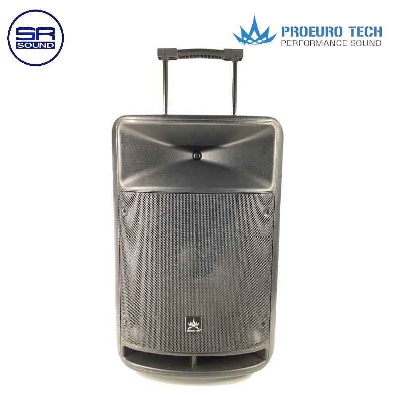 PROEUROTECH KF15U ตู้ลำโพงแบบมีขยาย ขนาด 15 นิ้ว 500 WATTS/BLUETOOTH/MP3/USB/FM/ไมค์ลอย 2 ตัว KF-15U KF 15U