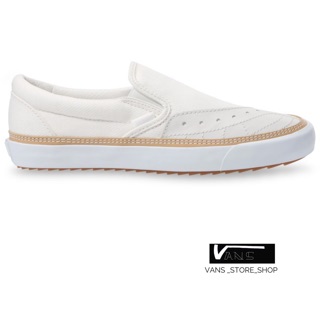 VANS SLIP ON OVERPLY SK8 QTR BLANC DE BLANC WHITE SNEAKERS สินค้ามีประกันแท้