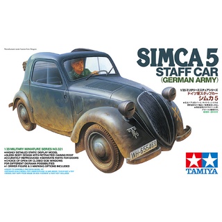 โมเดลประกอบ Tamiya 1/35 TA35321 SIMCA 5 STAFF CAR