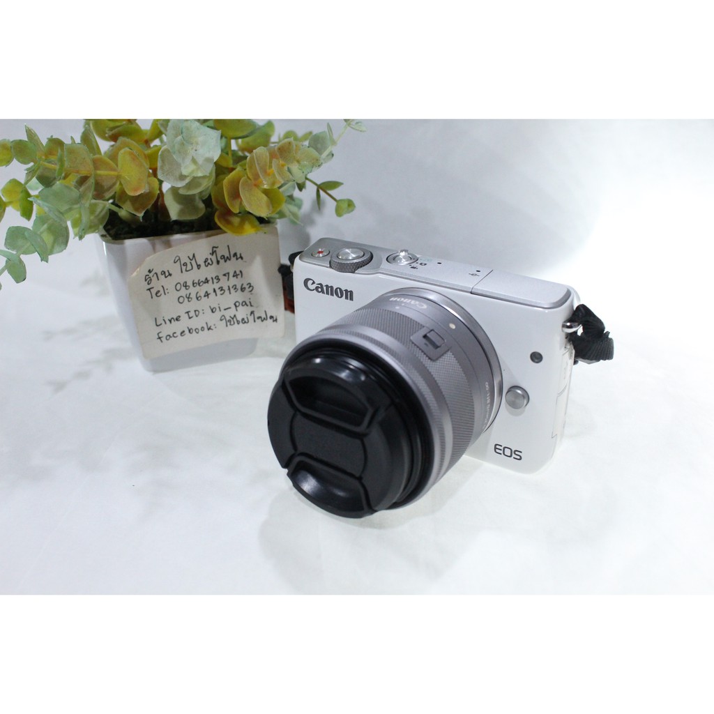 Canon EOS M10 + Lens 15-45mm f3.5-6.3 IS STM + Lens EF-M 22mm f2 มือสอง