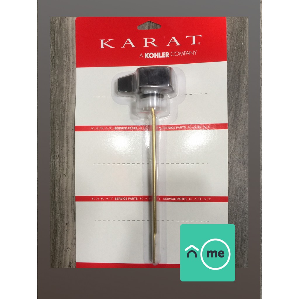 มือกดชักโครกกะรัต GS1117940-CP(K-818) ปุ่มกดชักโครก KARAT มือบิดชักโครกก้านตรง