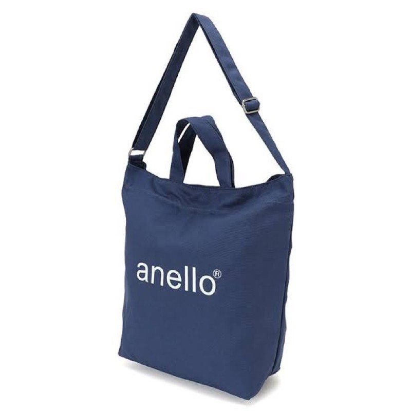 [Sale/ ของแท้ 100%] กระเป๋า Anello (Anello A4 Cotton Canvas Tote Bag)