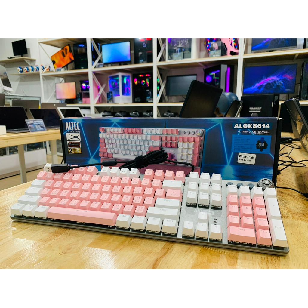 Altec Lansing Gaming keyboard BK8614 Pink-White