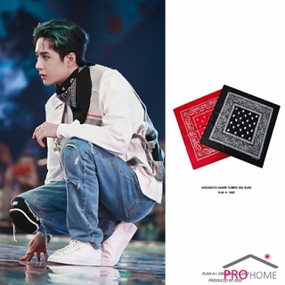 ผ้าโผกหัว ผ้าพันคอ ผ้าเช็ดหน้าวินเทจ square towel