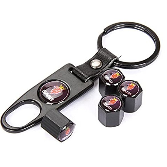 จุกลม จุ๊บลม ฝาปิดที่สูบลม พวงกุญแจ โลโก้ ชาร์ป Car Wheel Tire Valve Caps Tyre Stem Air Caps Keychai