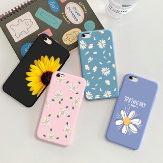 เคสโทรศัพท์มือถือ ซิลิโคนนิ่ม TPU กันกระแทก ลายดอกไม้ หลากสี สําหรับ iPhone 6 6S