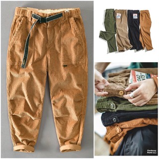 กางเกงชายVintageลูกฟูก9ส่วน-ขายาวDAD PANTS vintage cotton100% [พรีฯสุดคุ้ม]