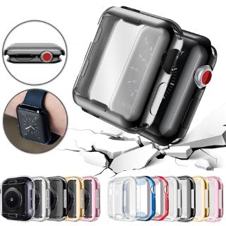 เคส TPU แบบใส ป้องกันหน้าจอ 360 องศา สําหรับ Apple Watch iWatch Ultra Series 8 7 6 SE 5 4 3 2 1 49 มม. 45 มม. 41 มม. 44 มม. 40 มม. 42 มม. 38 มม.