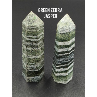 🦓 กรีนซีบร้า เเจสเปอร์ ทาวเวอร์ 🌿( Green Zebra Jasper Tower )