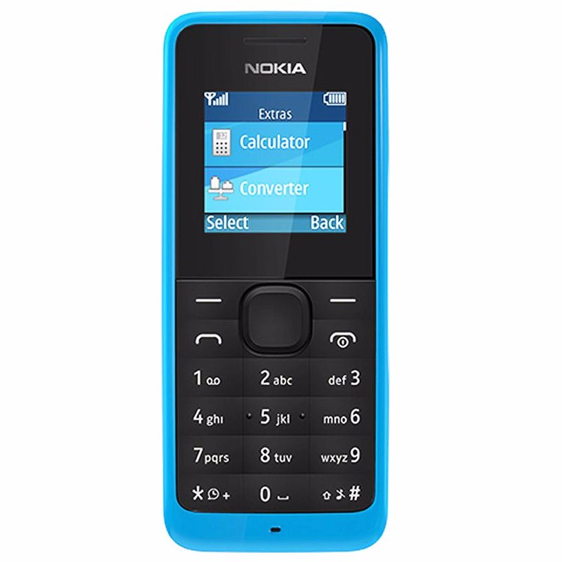 ส่งของกรุงเทพโทรศัพท์มือถือโนเกีย ปุ่มกด  NOKIA 105 (สีฟ้า) 3G/4G รุ่นใหม่ 2020