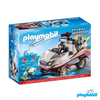 Playmobil 9364  City Action Amphibious Truck แอ็คชั่นฟิกเกอร์  ซิตี้แอคชั่น SWAT รถสะเทินน้ำสะเทินบก