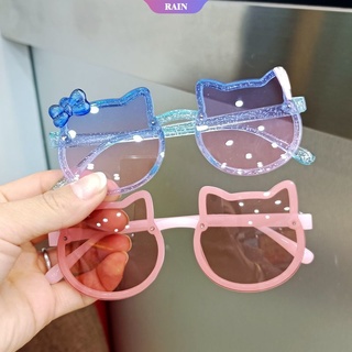 Cod แว่นตากันแดดแฟชั่น ลายการ์ตูน Hello Kitty ป้องกัน UV400 ขนาดเล็ก สีแคนดี้ สําหรับเด็ก [RAIN]