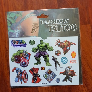 สติ๊กเกอร์แทททูลายฮีโร่ Temporary Tattoo