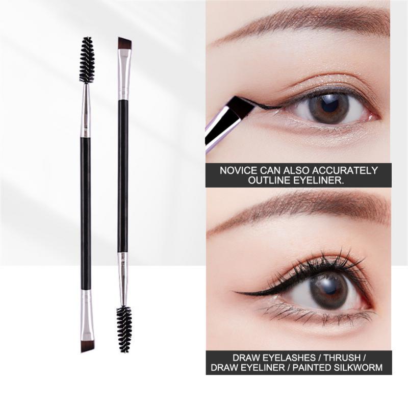 Mollie Lipper Eyebrow Eyeliner Brush Professional Small Angled Eyebrow Brush High Quality Eye brow liner Brush Brow Contour Brush เครื่องมือแต่งหน้า