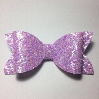 Leather glitter bow /ชิ้น