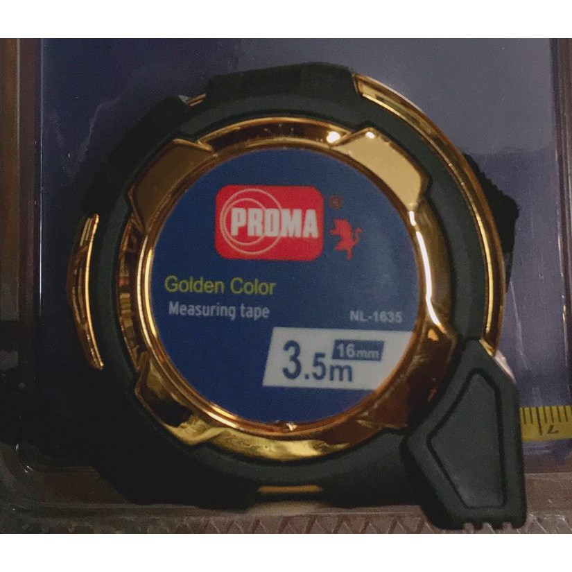 ตลับเมตร PROMA GOLDEN 3.5 เมตร ผ่านการตรวจสอบ