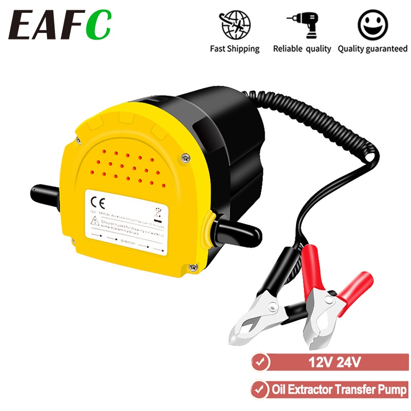 12V Car Electric Oil Extractor Transfer Pump 60W Mini Fuel Engine Oil/Crude Oil Fluid Suction Pump w