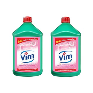 Vim น้ำยาทำความสะอาดห้องน้ำ น้ำยาล้างห้องน้ำ กลิ่นพิงค์ ฟลอรัล วิม 3500 มล (ชมพู) x 2 ขวด