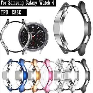 เคส Samsung galaxy watch 4 40mm 44mm / 4 Classic 42mm 46mm TPU Case Cover Plating Bumper Shockproof Protective galaxy watch 4 Case Soft Shell