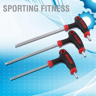 Sporting Fitness ชุดประแจหกเหลี่ยมอเนกประสงค์ด้ามจับยาว 1 ชุดสําหรับเล่นกีฬาฟิตเนสจักรยาน ประแจ ประแจหกเหลี่ยมจักรยาน ประแจหกเหลี่ยมขาเหยียบ