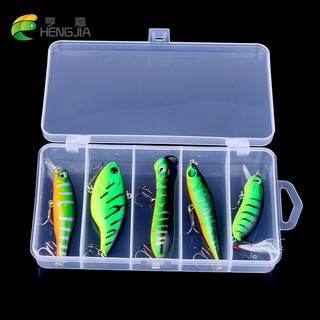 HENGJIA 5 ชิ้นของเหย เหยื่อตกปลา Crank Minnow Fishing Lure Bait ประมง เหยื่อล่อปลา